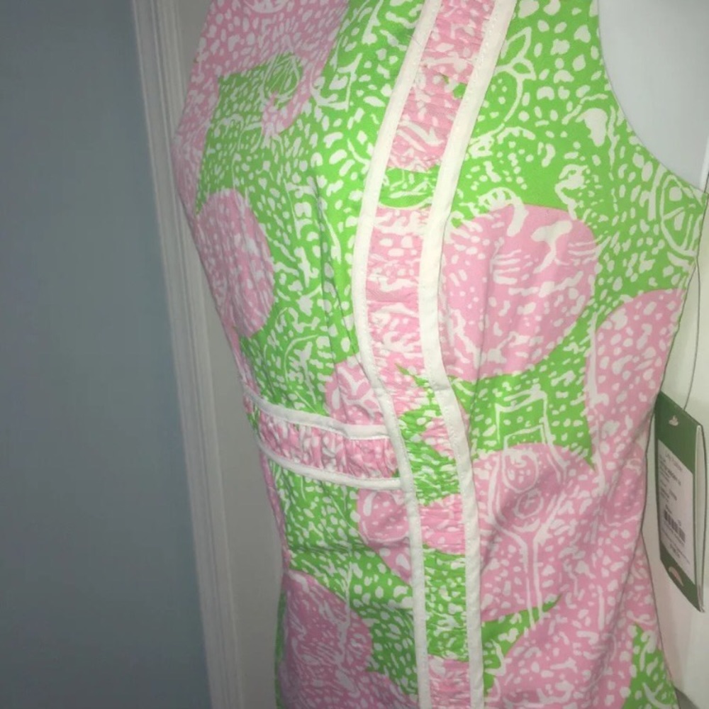 NWT Lilly Pulitzer Limeade Cheat Ya dress sz 10 - Picture 3 of 3
